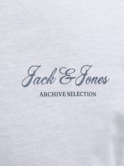 Jack & Jones Archive T-shirt Wit - T-shirts - Grote Maten T-shirts Heren