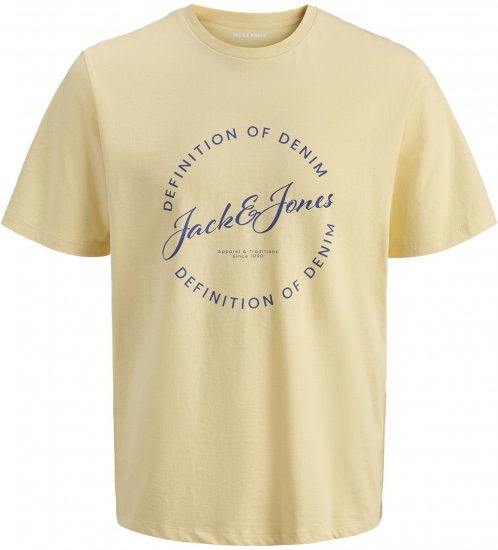 Jack & Jones Grayson T-shirt Geel - T-shirts - Grote Maten T-shirts Heren