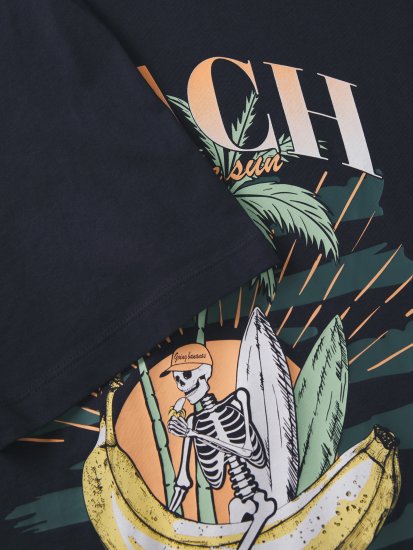 Jack & Jones King Crew Neck T-Shirt Navy - T-shirts met opdruk - T-shirts met opdruk grote maten