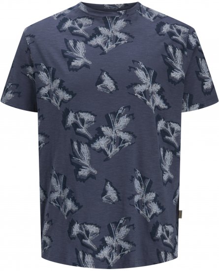 Jack & Jones Montauk T-Shirt Blue - T-shirts - Grote Maten T-shirts Heren