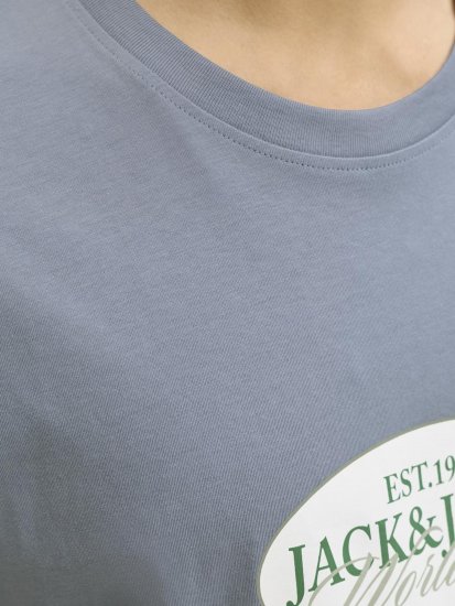 Jack & Jones Catskills Worldwide T-shirt Blauw - T-shirts - Grote Maten T-shirts Heren