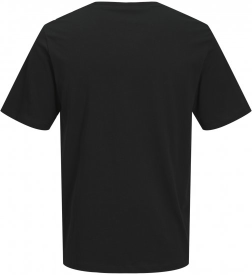Jack & Jones Catskills Worldwide T-shirt Zwart - T-shirts - Grote Maten T-shirts Heren