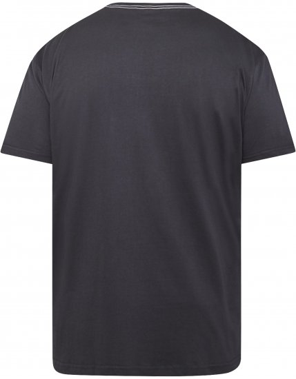 North Latitude 61122 T-Shirt Met Print Zwart - T-shirts - Grote Maten T-shirts Heren