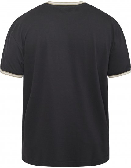 North Latitude 61125 Superflex Piqué T-Shirt Zwart - T-shirts - Grote Maten T-shirts Heren