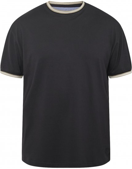 North Latitude 61125 Superflex Piqué T-Shirt Zwart - T-shirts - Grote Maten T-shirts Heren