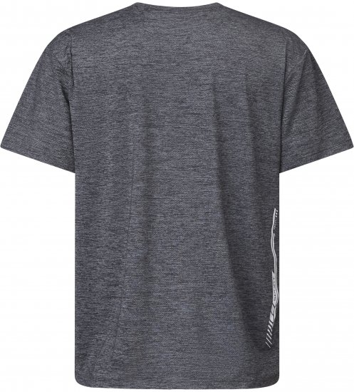 North Latitude 61160 Cool Effect T-Shirt Met Korte Mouwen Donker/Licht Grijs Gemêleerd - T-shirts - Grote Maten T-shirts Heren