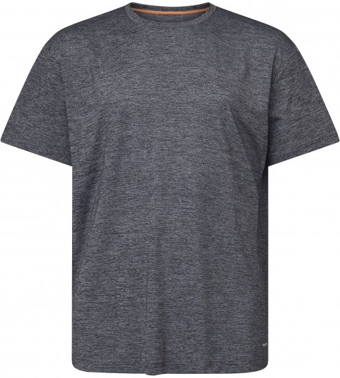 North Latitude 61160 Cool Effect T-Shirt Met Korte Mouwen Donker/Licht Grijs Gemêleerd - T-shirts - Grote Maten T-shirts Heren