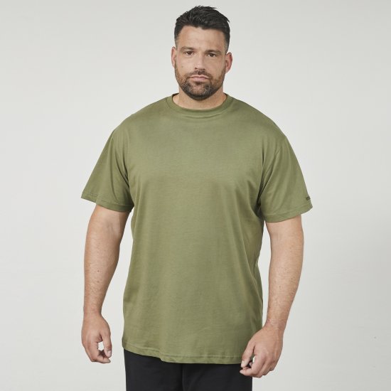 North Latitude 61320 T-Shirt Met Rugprint Olijfgroen - T-shirts - Grote Maten T-shirts Heren
