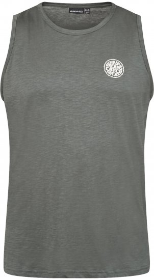 North Latitude 61323 Tanktop Slub Donker Stofgroen - T-shirts - Grote Maten T-shirts Heren