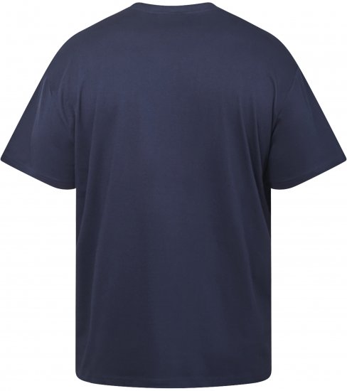 North Latitude 61351 MIAMI VICE T-Shirt Marineblauw - T-shirts - Grote Maten T-shirts Heren