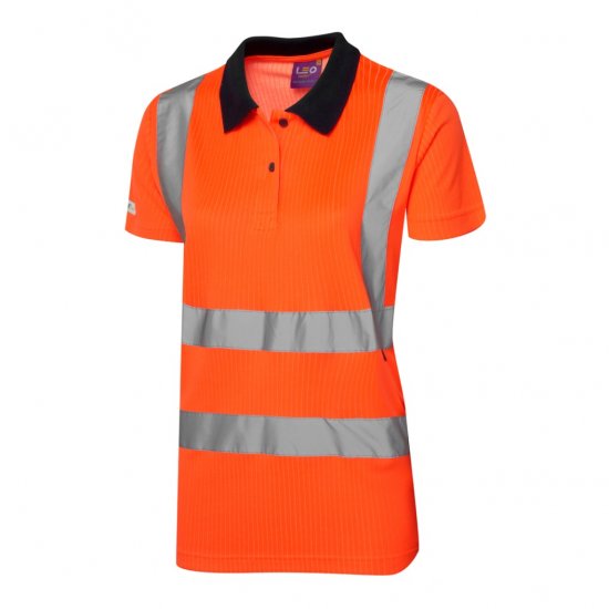 Leo Lana EcoViz Comfort Women's Polo Shirt Orange - Werkkleding - 
