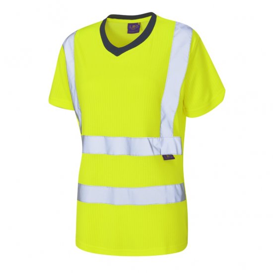 Leo Belstone EcoViz Comfort Women's T-Shirt Yellow - Werkkleding - 