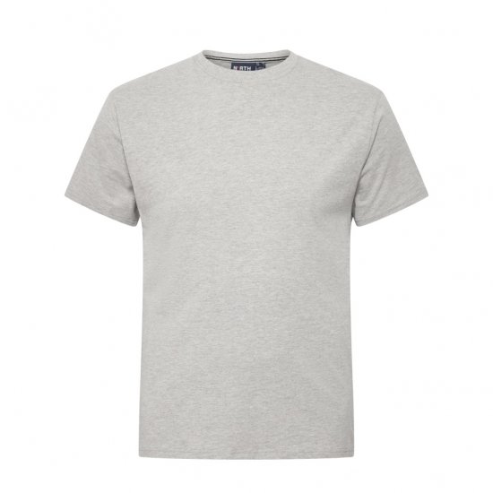 North Latitude T-Shirt O-Neck Grey Melange - T-shirts - Grote Maten T-shirts Heren