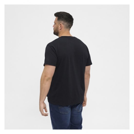 North Latitude T-Shirt O-Neck Black - T-shirts - Grote Maten T-shirts Heren