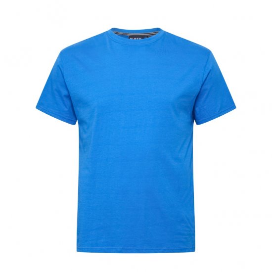 North Latitude T-Shirt O-Neck Cobolt Blue - T-shirts - Grote Maten T-shirts Heren