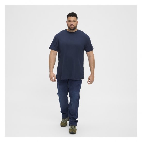 North Latitude Denim 2-Pack T-Shirt Navy Blue - T-shirts - Grote Maten T-shirts Heren