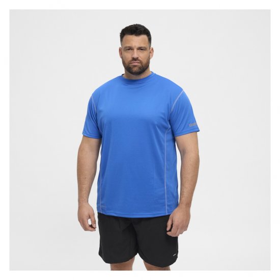 North Latitude Sport Tech T-Shirt Cobolt Blue - T-shirts - Grote Maten T-shirts Heren