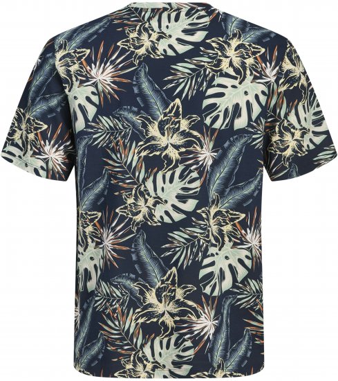Jack & Jones Honolulu T-Shirt Navy - T-shirts - Grote Maten T-shirts Heren