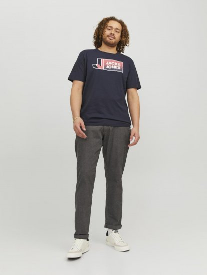 Jack & Jones Logan T-Shirt Navy - T-shirts - Grote Maten T-shirts Heren