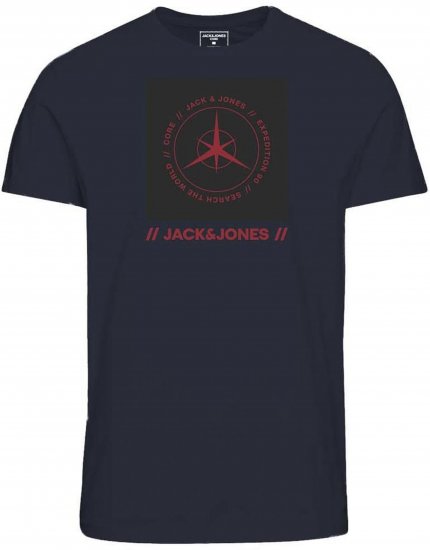 Jack & Jones Conrad T-Shirt Navy - T-shirts - Grote Maten T-shirts Heren
