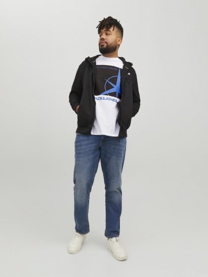 Jack & Jones Conrad T-Shirt White - T-shirts - Grote Maten T-shirts Heren