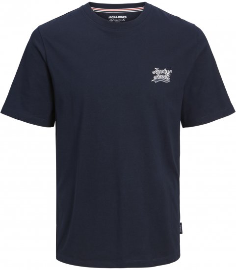 Jack & Jones Trevor T-Shirt Navy - T-shirts - Grote Maten T-shirts Heren