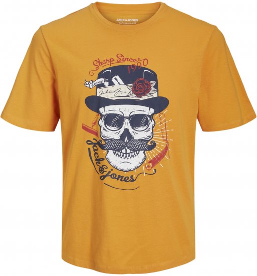 Jack & Jones Roxbury T-Shirt Orange - T-shirts - Grote Maten T-shirts Heren