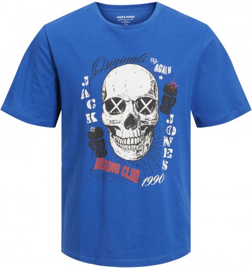 Jack & Jones Roxbury T-Shirt Blue - T-shirts - Grote Maten T-shirts Heren