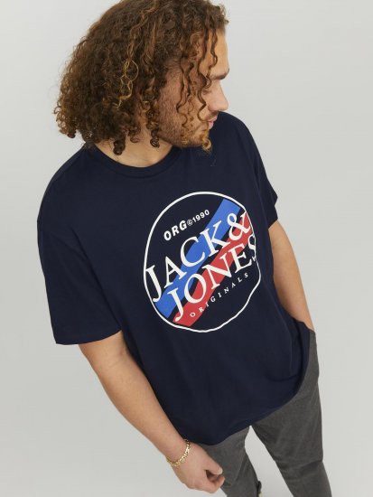 Jack & Jones Codyy T-Shirt Navy - T-shirts - Grote Maten T-shirts Heren