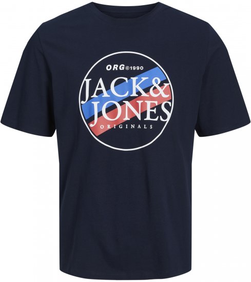 Jack & Jones Codyy T-Shirt Navy - T-shirts - Grote Maten T-shirts Heren