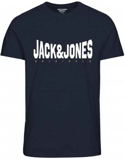 Jack & Jones Marque T-Shirt Navy - T-shirts - Grote Maten T-shirts Heren