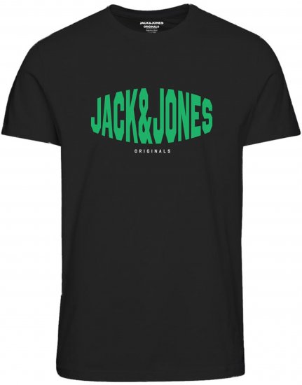 Jack & Jones Marque T-Shirt Black - T-shirts - Grote Maten T-shirts Heren