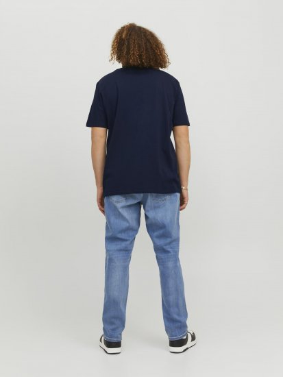 Jack & Jones Copenhagen Photo T-Shirt Navy - T-shirts - Grote Maten T-shirts Heren