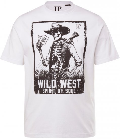 JP1880 T-Shirt 2-Pack Wild West Black And White - T-shirts - Grote Maten T-shirts Heren