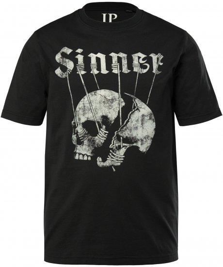 JP1880 T-Shirt Sinner Black - T-shirts - Grote Maten T-shirts Heren
