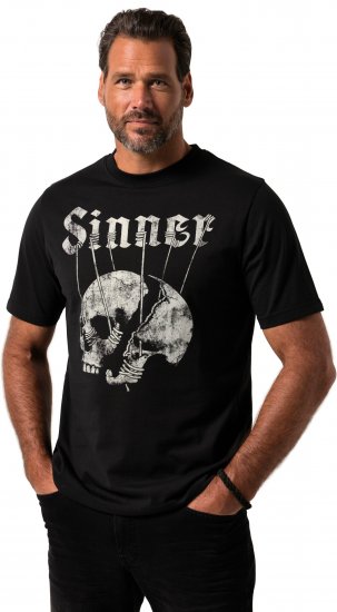 JP1880 T-Shirt Sinner Black - T-shirts - Grote Maten T-shirts Heren