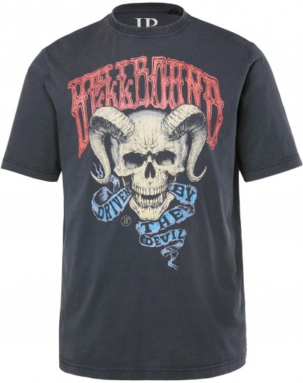 JP1880 T-Shirt Driven By The Devil Black - T-shirts - Grote Maten T-shirts Heren