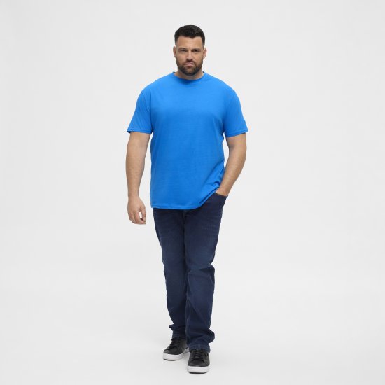 North Latitude T-Shirt O-Neck Cobolt Blue TALL - TALL T-shirts - TALL T-Shirts Heren