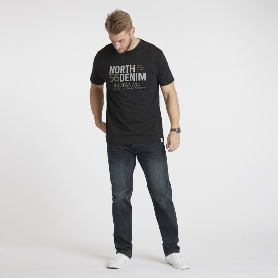 North Latitude Denim Printed T-Shirt Black TALL - TALL T-shirts - TALL T-Shirts Heren