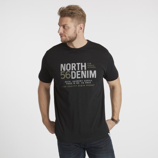 North Latitude Denim Printed T-Shirt Black TALL - TALL T-shirts - TALL T-Shirts Heren