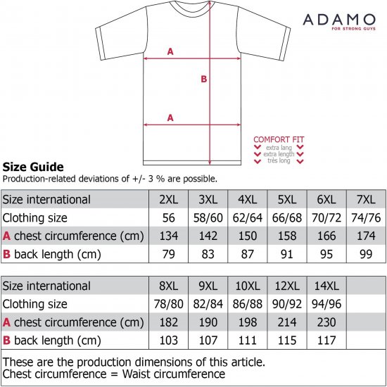 Adamo Motivshirt Sailing Comfort Fit Royal Blue - T-shirts - Grote Maten T-shirts Heren