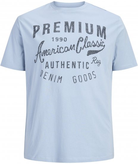 Jack & Jones Alex T-Shirt Lichtblauw - T-shirts - Grote Maten T-shirts Heren