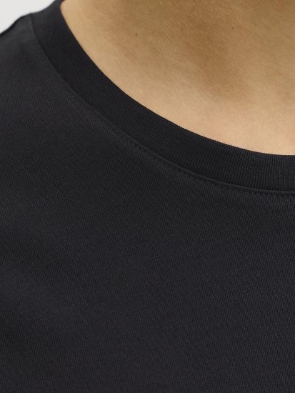 Jack & Jones Dover Denim O-Neck T-Shirt Black - T-shirts - Grote Maten T-shirts Heren