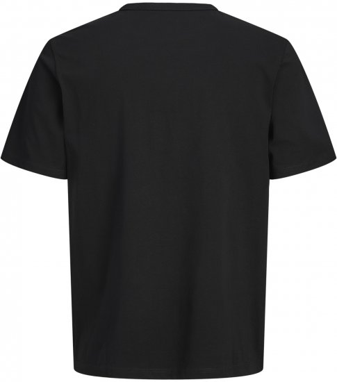 Jack & Jones College Logo Crew Neck T-Shirt Black - T-shirts - Grote Maten T-shirts Heren