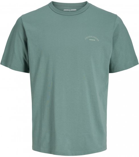 Jack & Jones College Logo Crew Neck T-Shirt Turquoise - T-shirts - Grote Maten T-shirts Heren