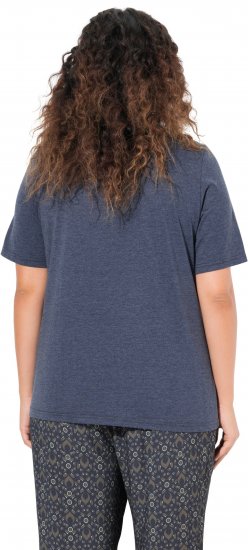 Ulla Popken Peacock Short Sleeve Graphic Tee - Bedrukte T-shirts voor dames - 