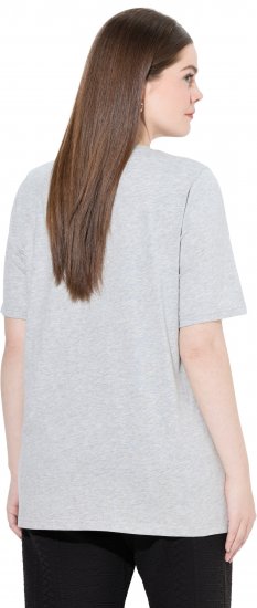 Ulla Popken Eco Cotton Basic T-Shirt 2-Pack Grey/Pink - T-shirts - 