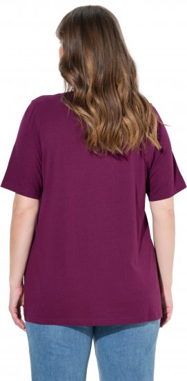 Ulla Popken Eco Cotton Basic T-Shirt 2-Pack Black/Red - T-shirts - 