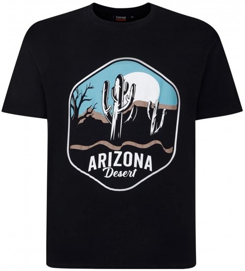 Espionage T421 Arizona T-Shirt Black - T-shirts - Grote Maten T-shirts Heren