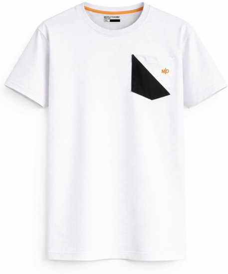 Motley Denim Milan T-shirt Wit - T-shirts - Grote Maten T-shirts Heren
